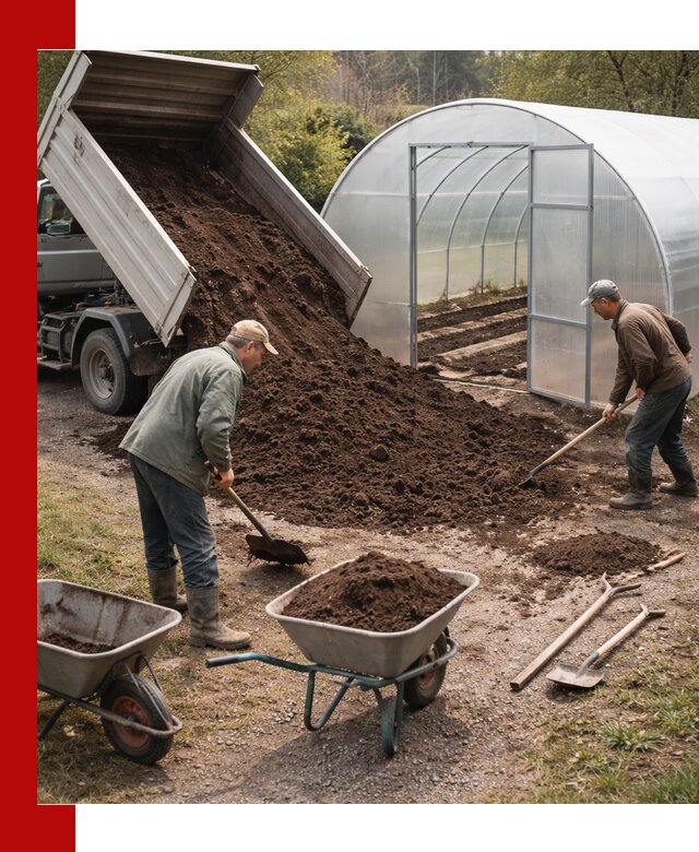 Грунт для теплицы с доставкой в Соликамске — плодородный субстрат под растения