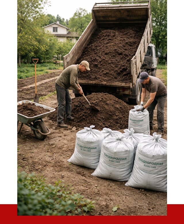 Плодородная смесь в Соликамске от 4328 р./куб с доставкой | ПРОНЕРУДСлк