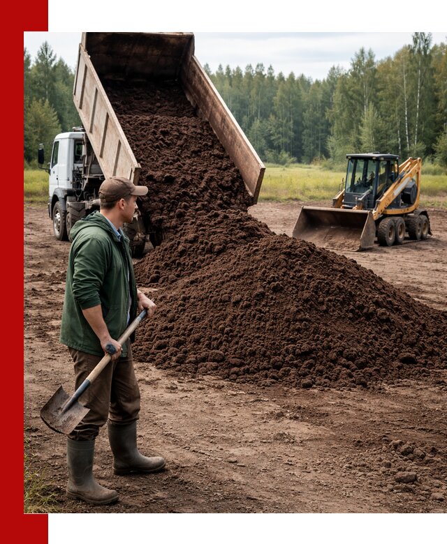 Купить верховой торф с доставкой в Соликамске для садоводства и растений