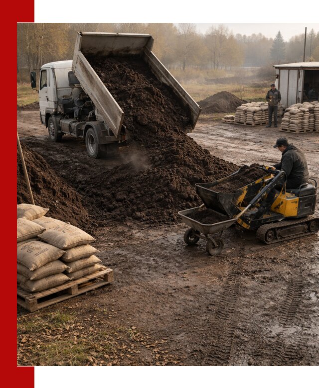 Кислый торф в доставке по выгодным ценам в Соликамске