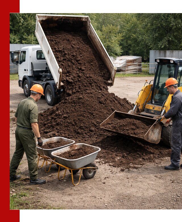 Доставка торфо-земляной смеси в Соликамске для огорода и ландшафта