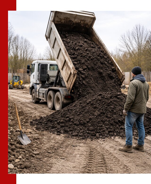 Доставка чернозема навалом в Соликамске быстро и выгодно