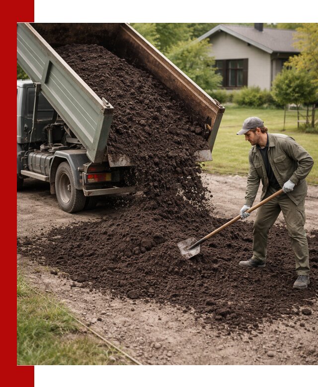 Чернозем для газона с доставкой в Соликамске быстро и качественно