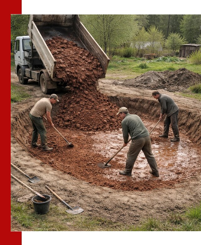 Купить качественную глину для пруда в Соликамске