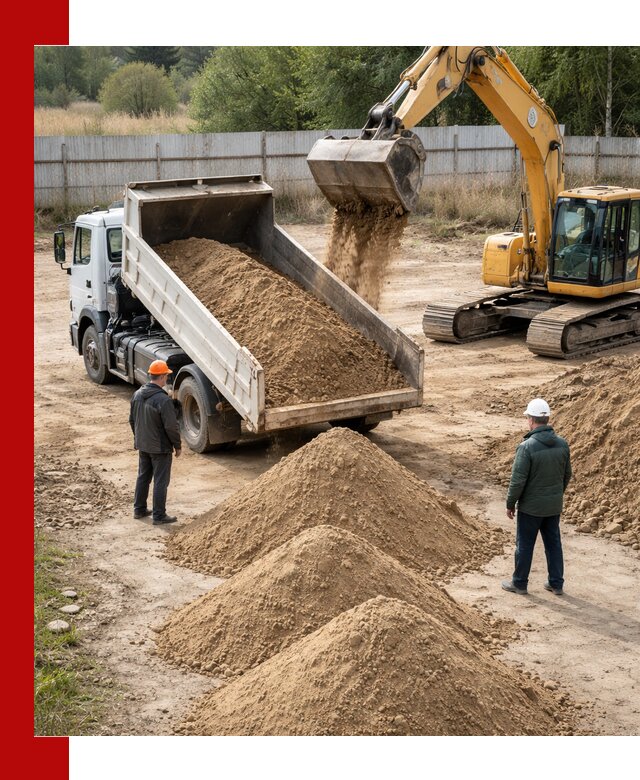 Доставка супеси вагонными и автопартиями в Соликамске