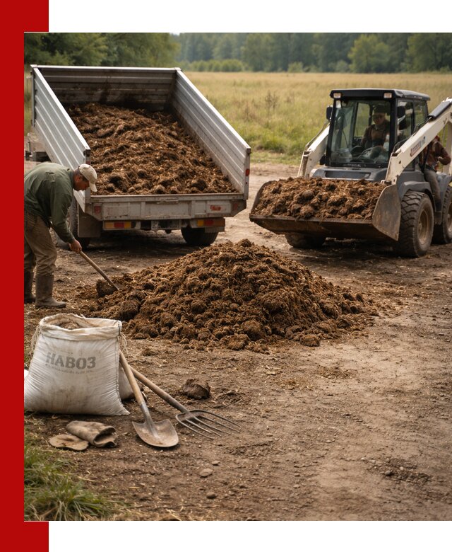 Доставка конского навоза в Соликамске с разгрузкой и доставкой на объект