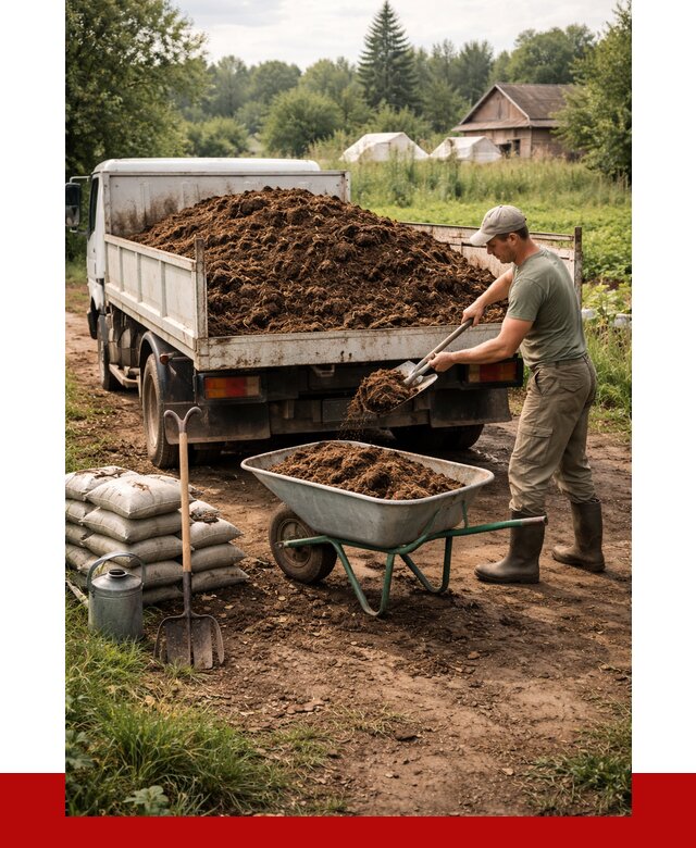 Купить коровий навоз с доставкой в Соликамске от 1855 р. | ПРОНЕРУДСлк