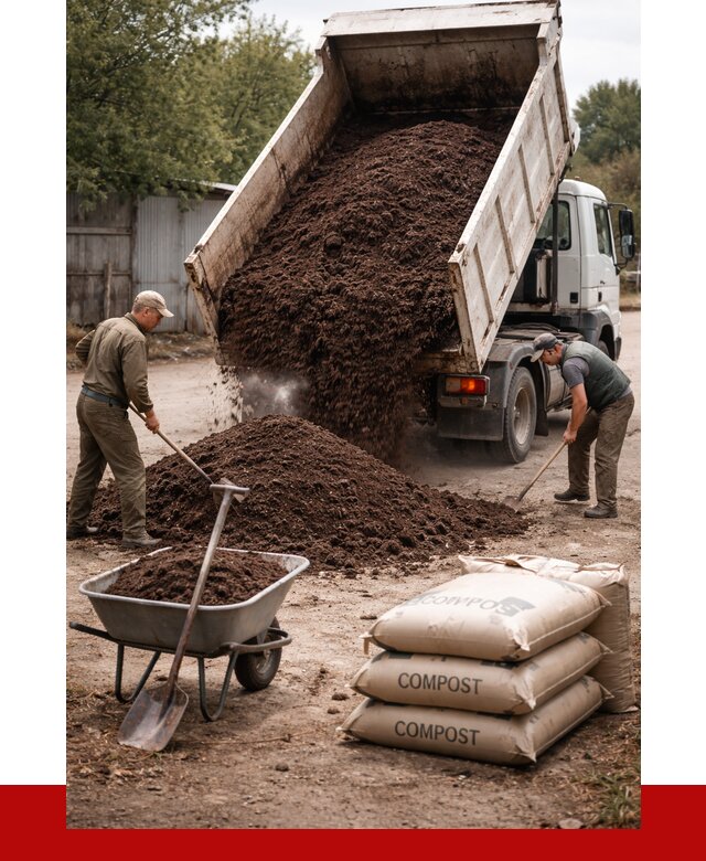 Купить компост в Соликамске от 4328 р. за куб с доставкой | ПРОНЕРУДСлк