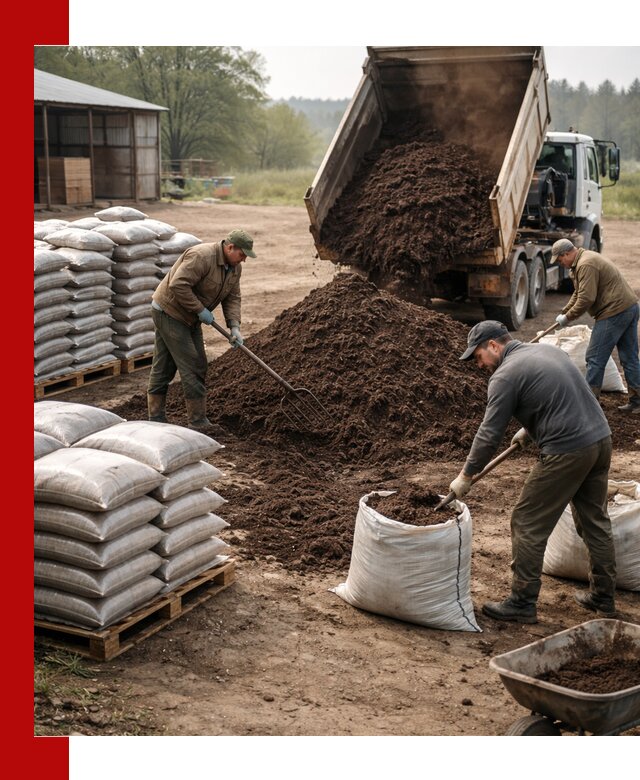 Доставка компоста оптом и в розницу в Соликамске