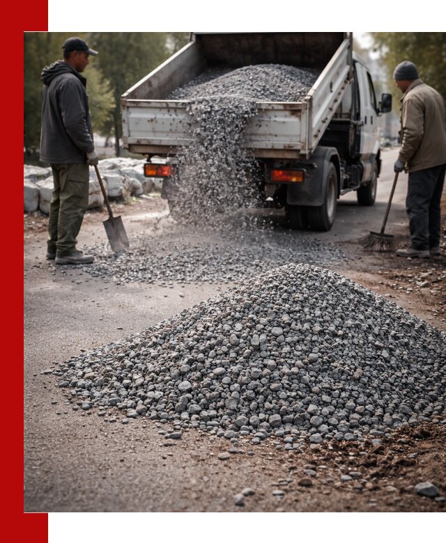 Гранитная крошка для посыпки дорог и тротуаров в Соликамске