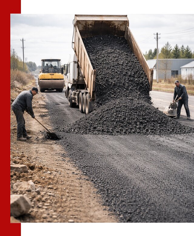 Асфальтовая крошка для дорог в Соликамске — поставка и доставка