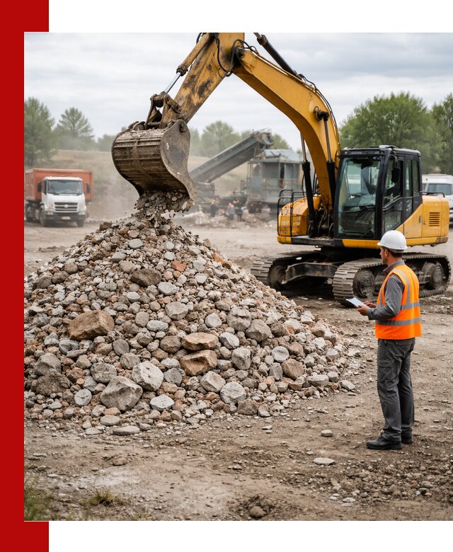 Доставка и вывоз строительного боя в Соликамске