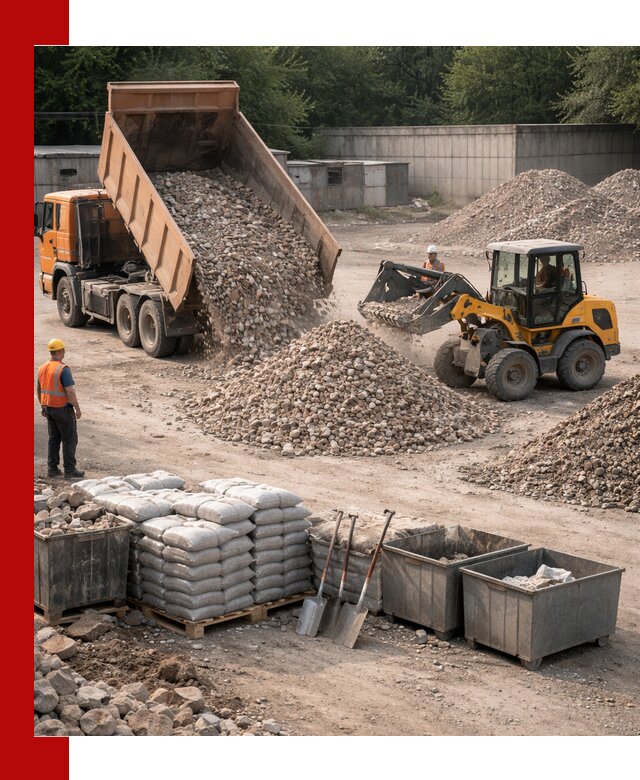 Вторичные материалы для отсыпки в Соликамске — поставка и доставка