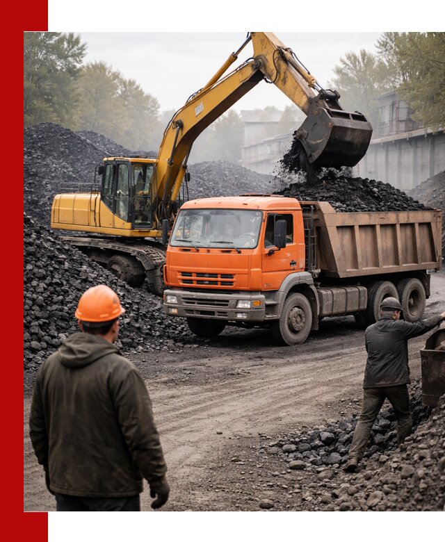 Доставка угля автотранспортом в Соликамске быстро и выгодно