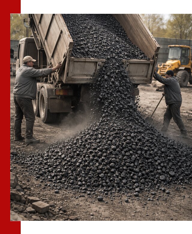 Доставка угля семечка самосвалами в Соликамске