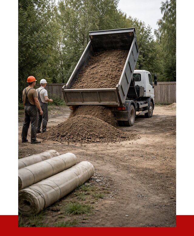 Доставка сыпучих материалов самосвалом в [cvi] от 4328 р. | ПРОНЕРУДСлк