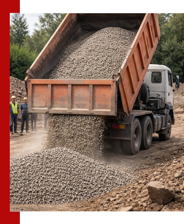 Доставка сыпучих материалов самосвалом в Соликамске быстро и надежно