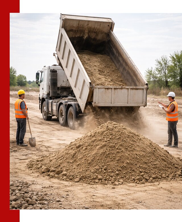 Доставка самосвалом 15 кубов в Соликамске за город и по городу