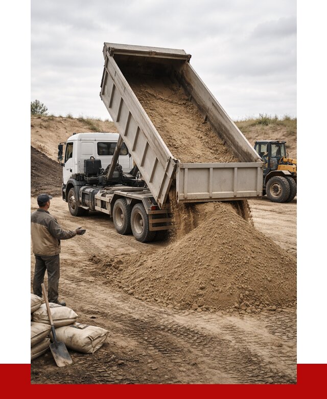 Доставка самосвалом 20 кубов в Соликамске от 7729 р. | ПРОНЕРУДСлк