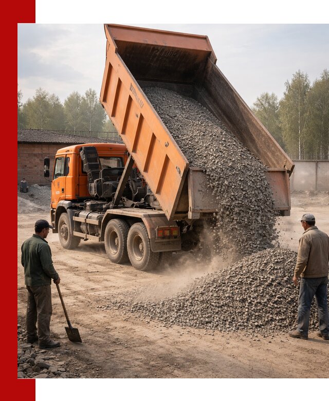 Доставка самосвалом 20 м3 в Соликамске быстро и надежно