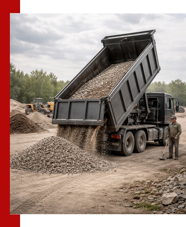 Доставка самосвалом 30 м3 по выгодным ценам в Соликамске