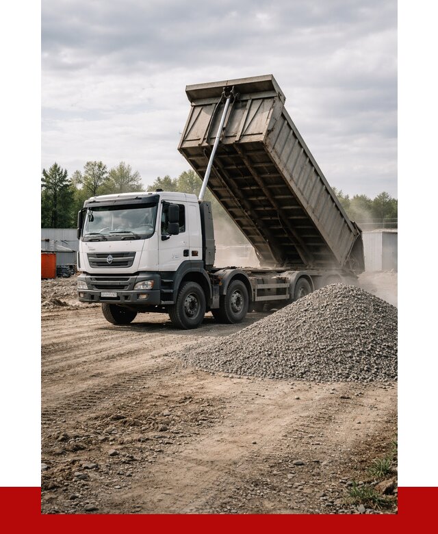 Доставка самосвалом 40 кубов в Соликамске от 9275 р. | ПРОНЕРУДСлк