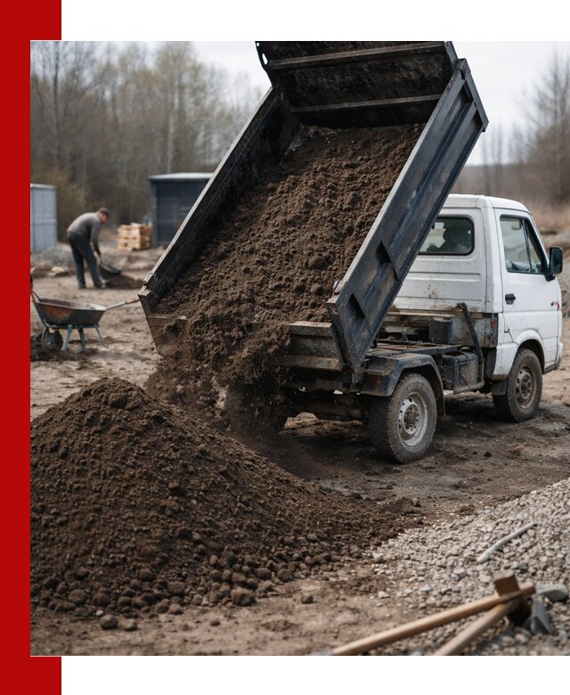 Аренда минисамосвала в Соликамске для доставки сыпучих материалов