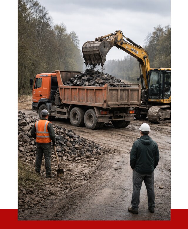 Вывоз асфальта в Соликамске от 4637 р. самосвалом ПРОНЕРУДСлк