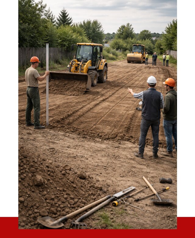 Планировка участка грунтом в Соликамске от 4637 р ПРОНЕРУДСлк