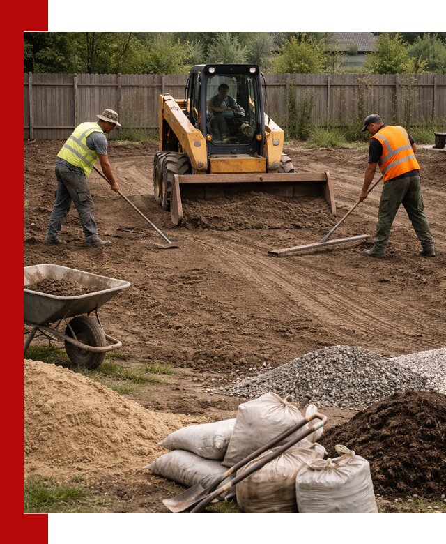 Выравнивание участка под строительство и благоустройство в Соликамске
