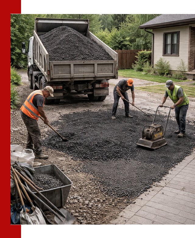 Асфальтовая крошка для двора с доставкой в Соликамске